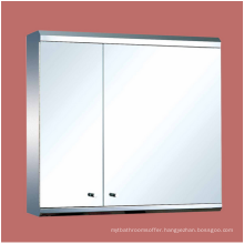 Medicine Cabinets Bright Stainless Steel Double Medicine Cabinet Silver Painted Mirrored Cabinet